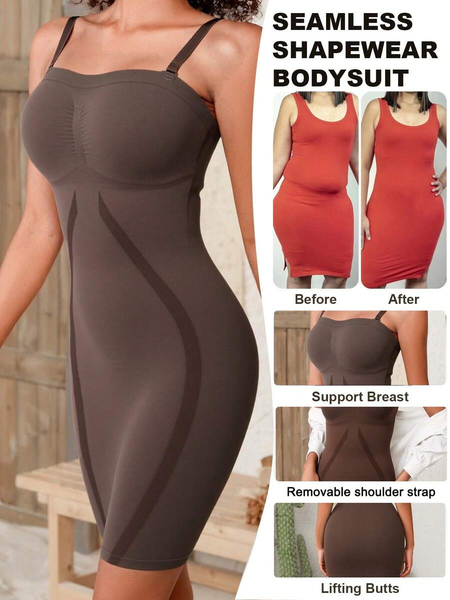 Shapewear Bodysuit Firm - Women Seamless Shapewear Bodysuit Waist Cincher