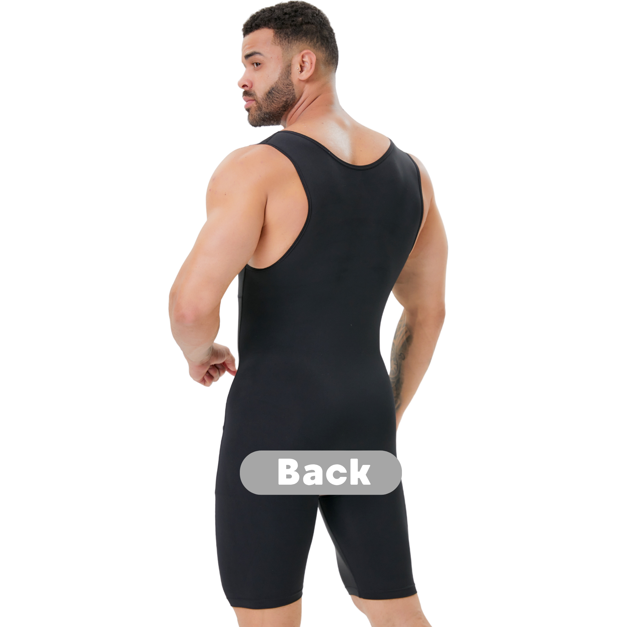 Men's Double Layer Tummy Contr - Shapewear Bodysuit Firm avaliação e preço