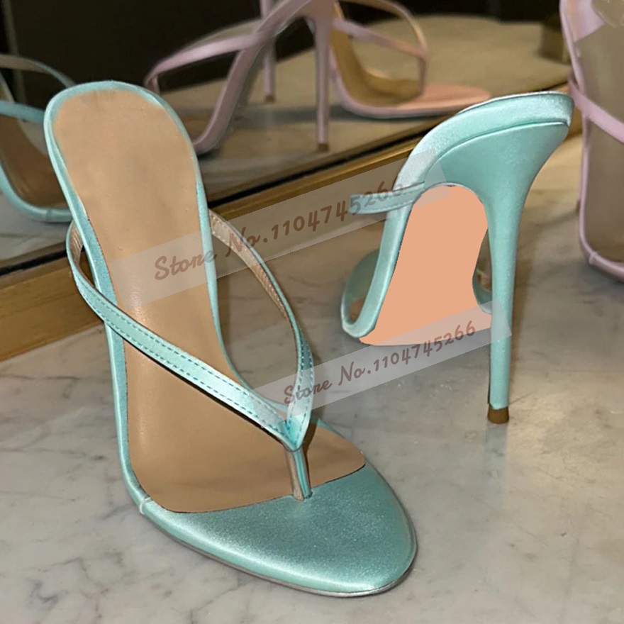 Light Green Satin Clip Toe Hig - Slip Dress Satin avaliação e preço