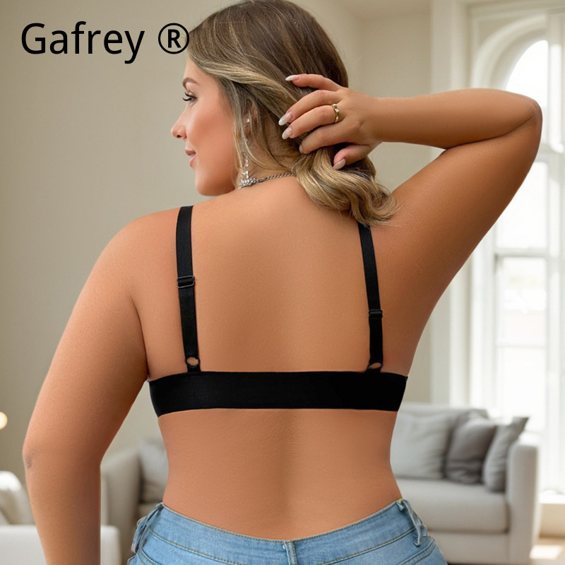 Plus Size Women French Lace Wi - Bralette Wireless Soft avaliação e preço