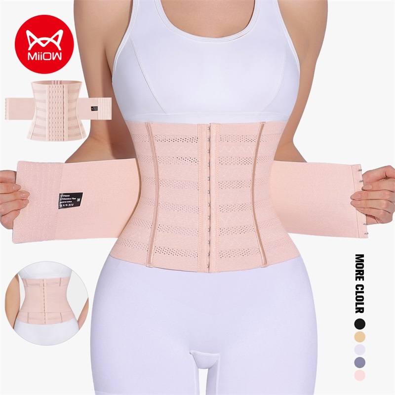 MiiOW Waist Trainer Corset Wom - Shapewear Bodysuit Firm avaliação e preço