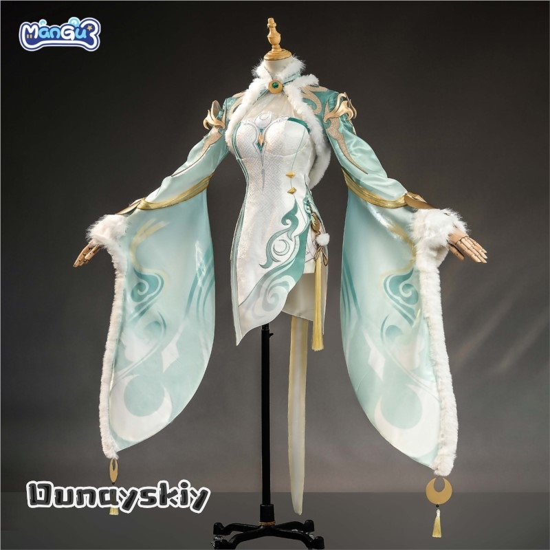 Genshin Impact Zi Bai An Everl - Robe Silk Women avaliação e preço