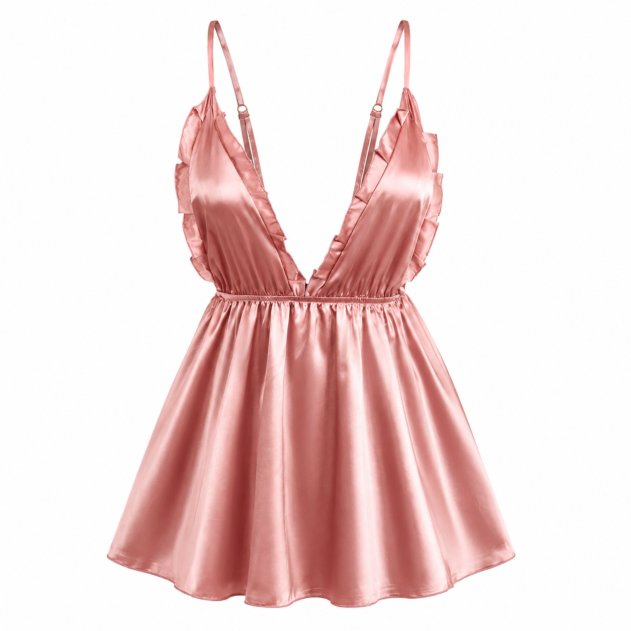 Satin Babydoll Nightgown for W - Babydoll Chemise Night avaliação e preço