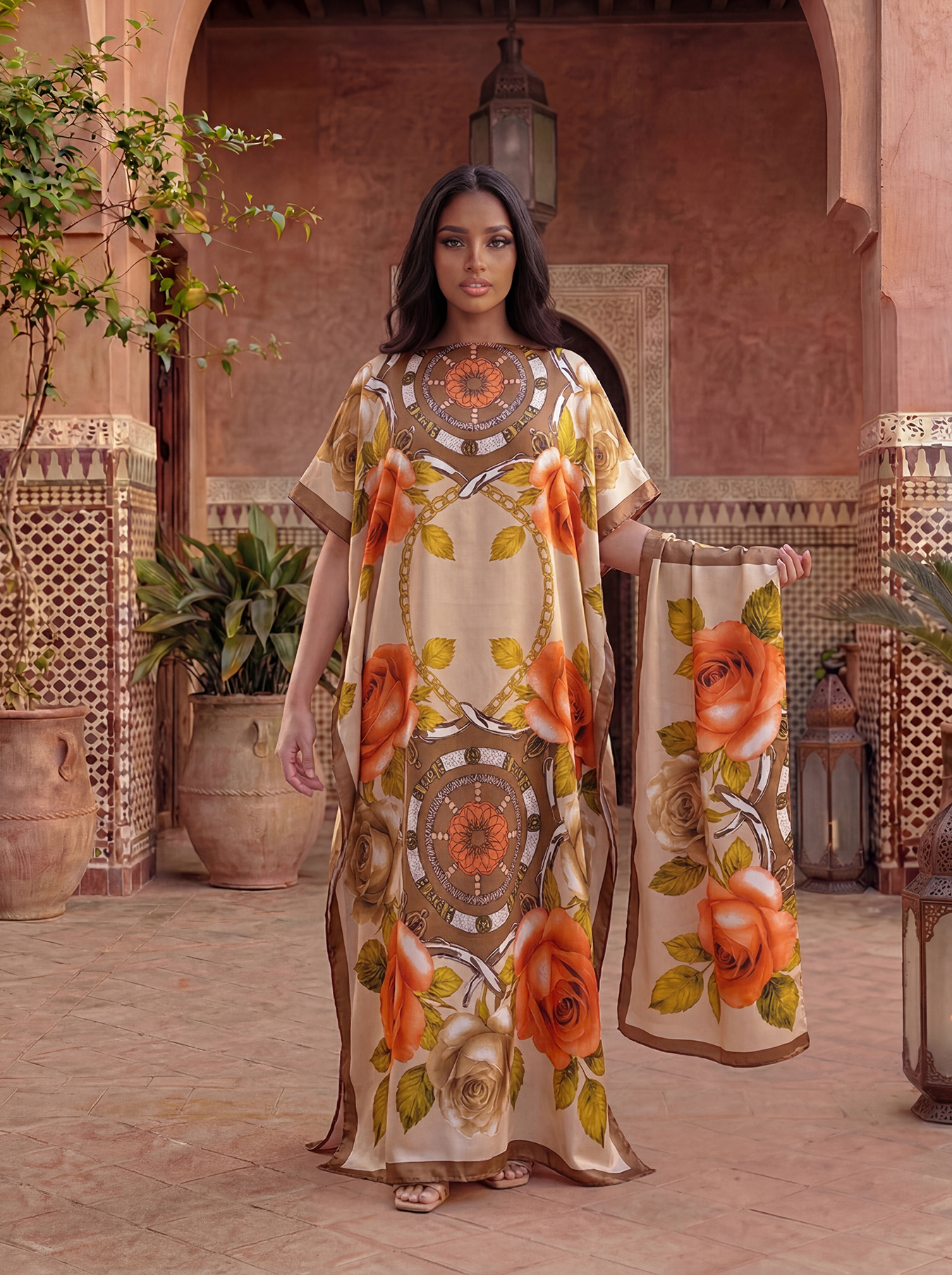 New Style Long Loose Silk Blen - Robe Silk Women avaliação e preço