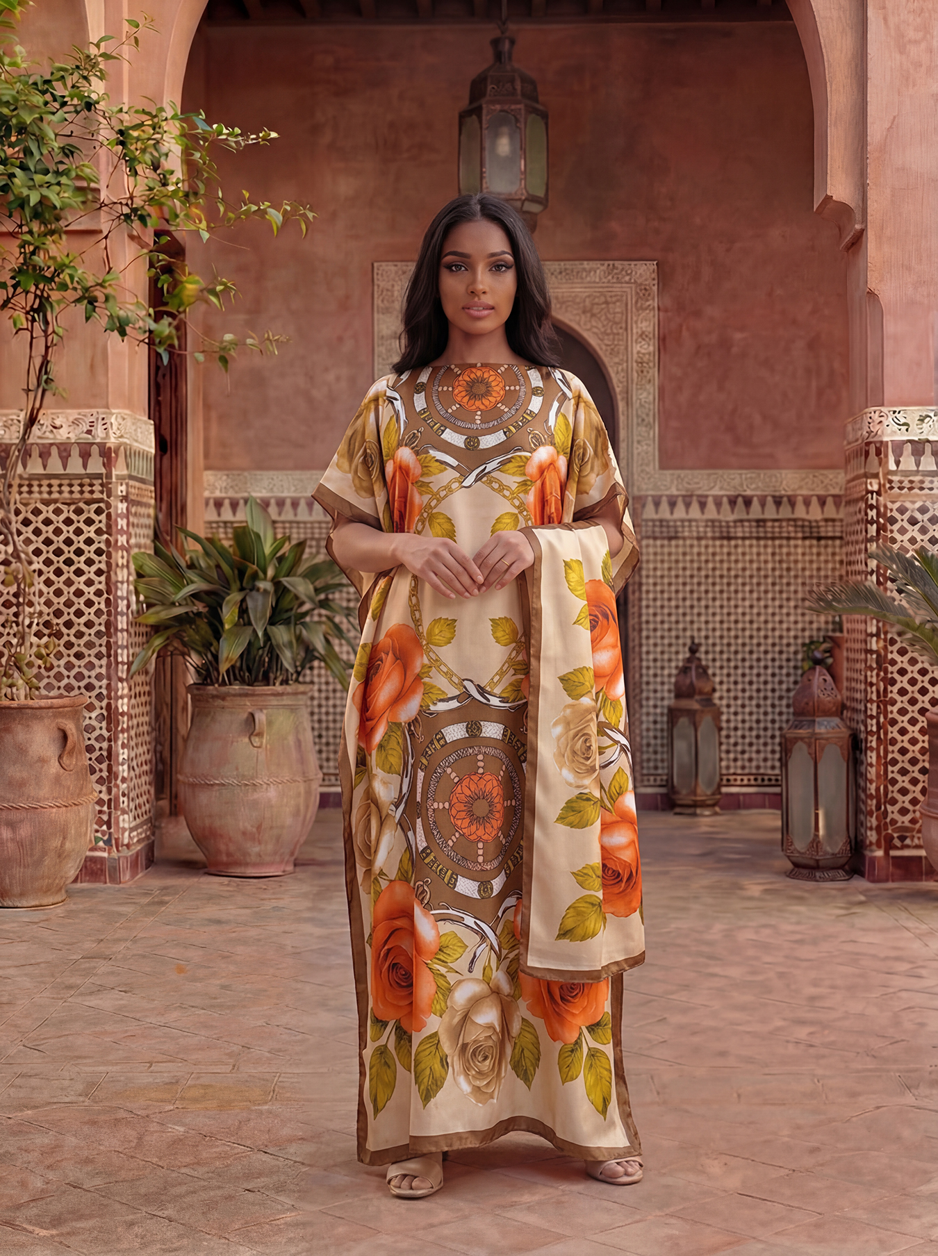 New Style Long Loose Silk Blen - Robe Silk Women avaliação e preço