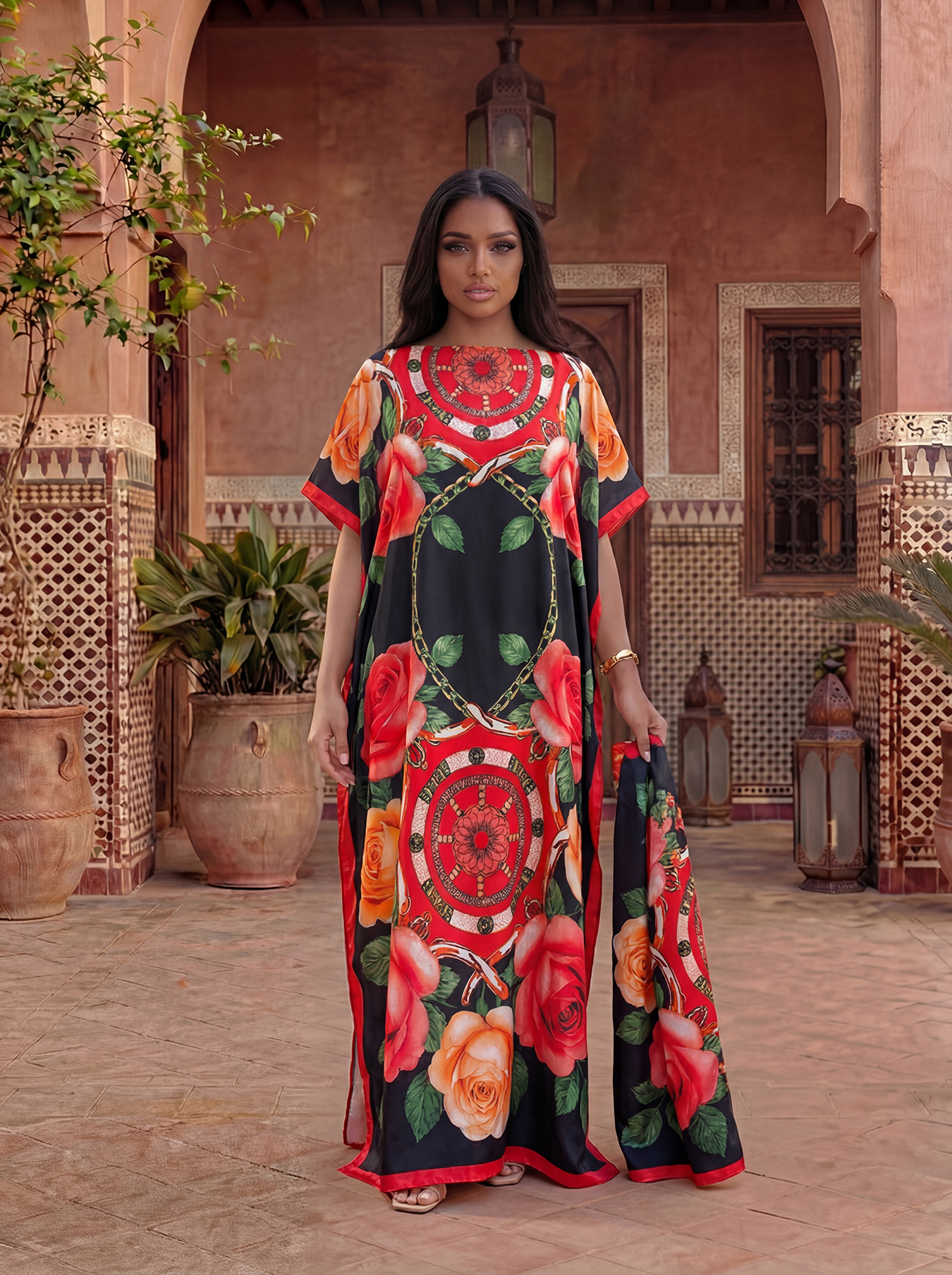 New Style Long Loose Silk Blen - Robe Silk Women avaliação e preço
