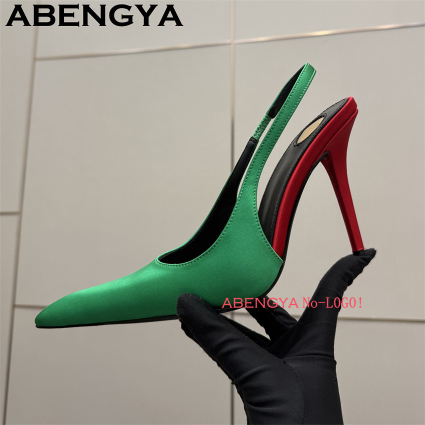 Multi-color Satin Pointy Toe T - Slip Dress Satin avaliação e preço