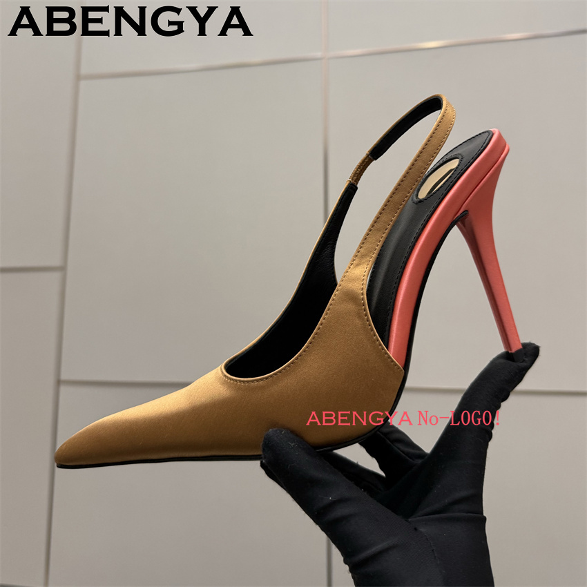 Multi-color Satin Pointy Toe T - Slip Dress Satin avaliação e preço