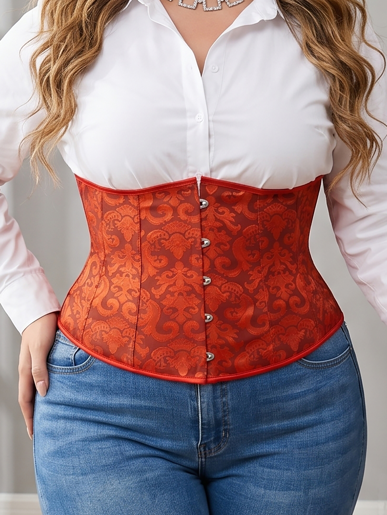 Women's Plus Size Court Lace W - Corset Waist Cinch avaliação e preço