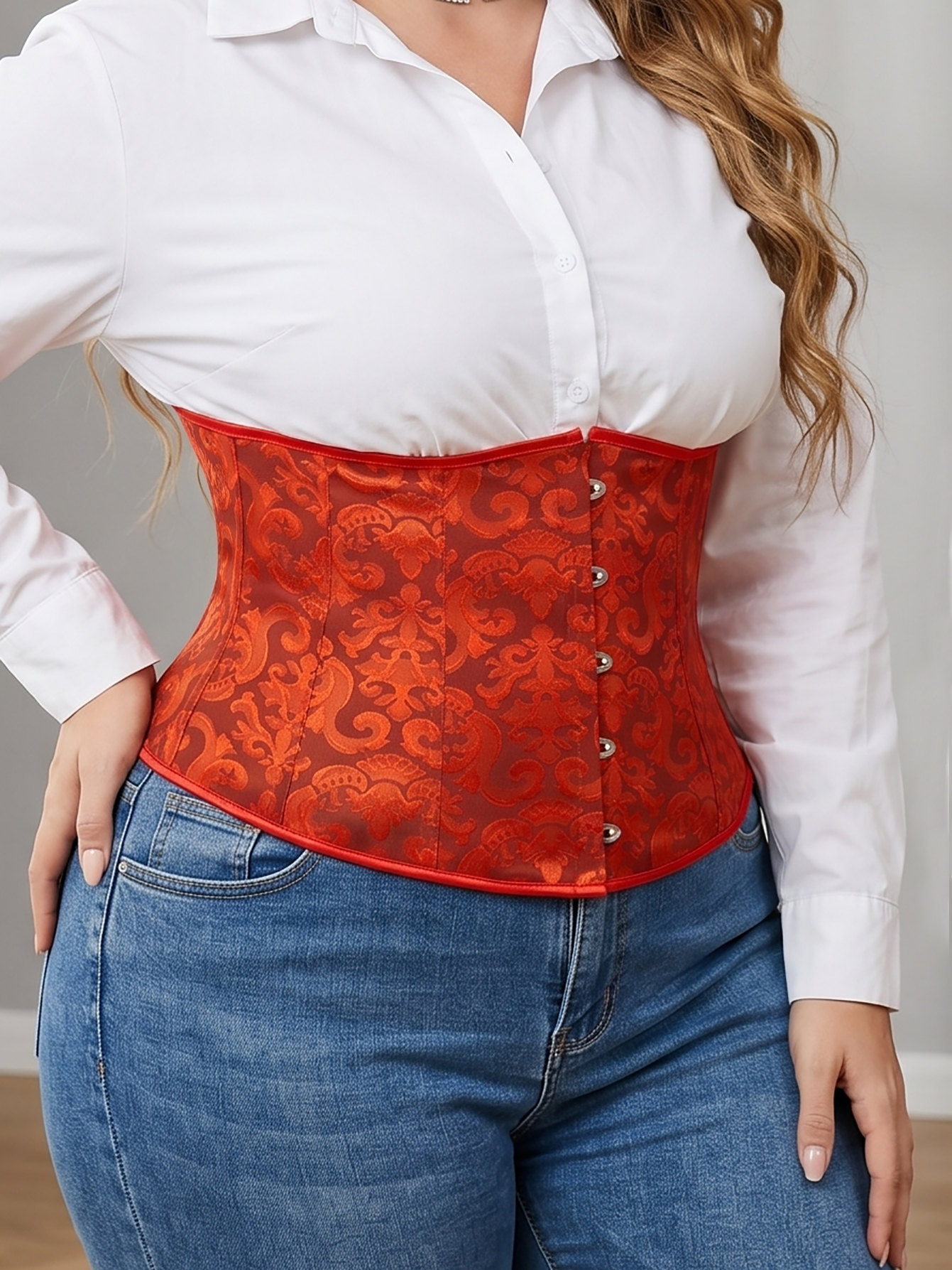 Women's Plus Size Court Lace W - Corset Waist Cinch avaliação e preço
