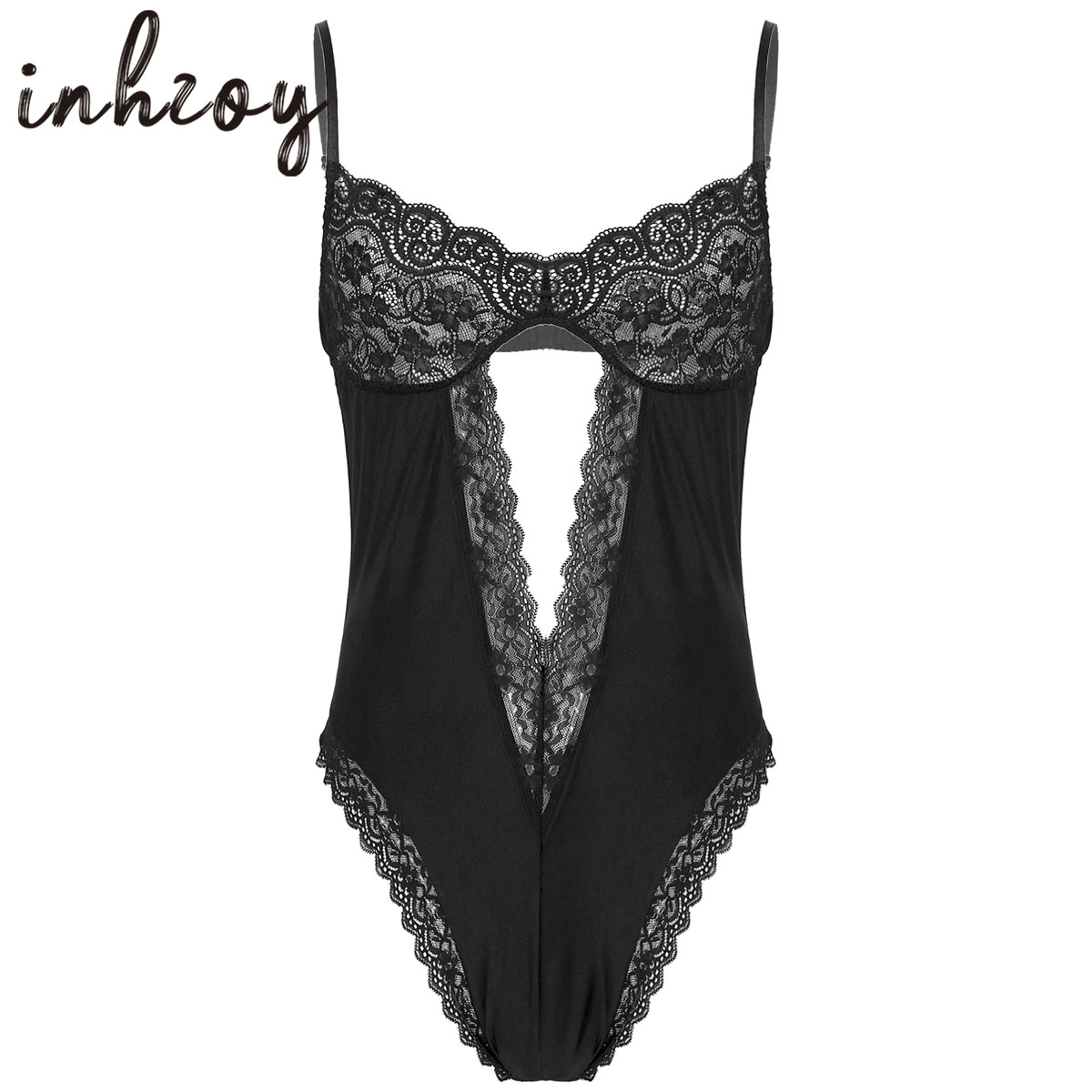 Men Sexy Bodysuit Lingerie Gay - Lace Teddy Lingerie avaliação e preço