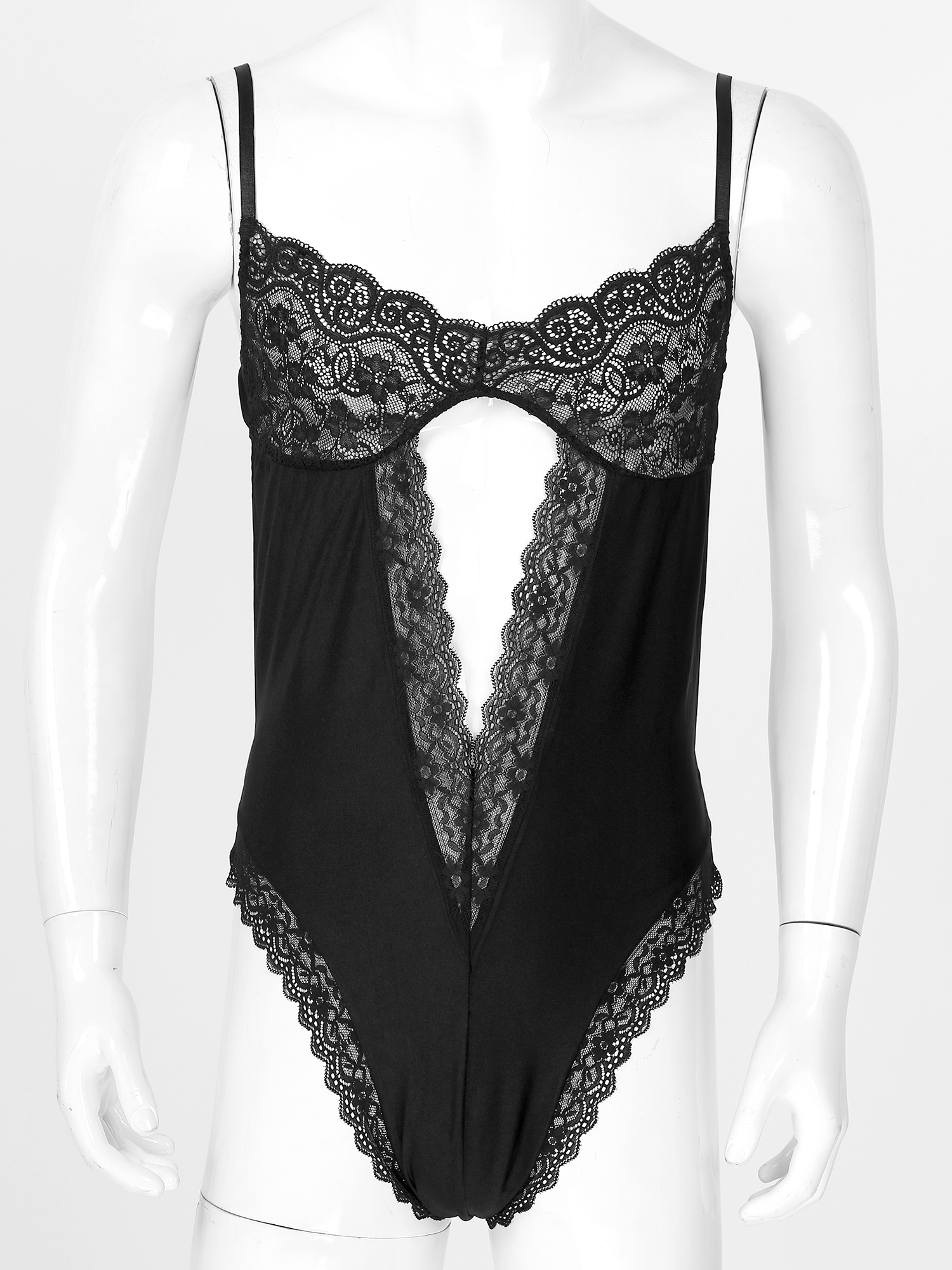 Men Sexy Bodysuit Lingerie Gay - Lace Teddy Lingerie avaliação e preço