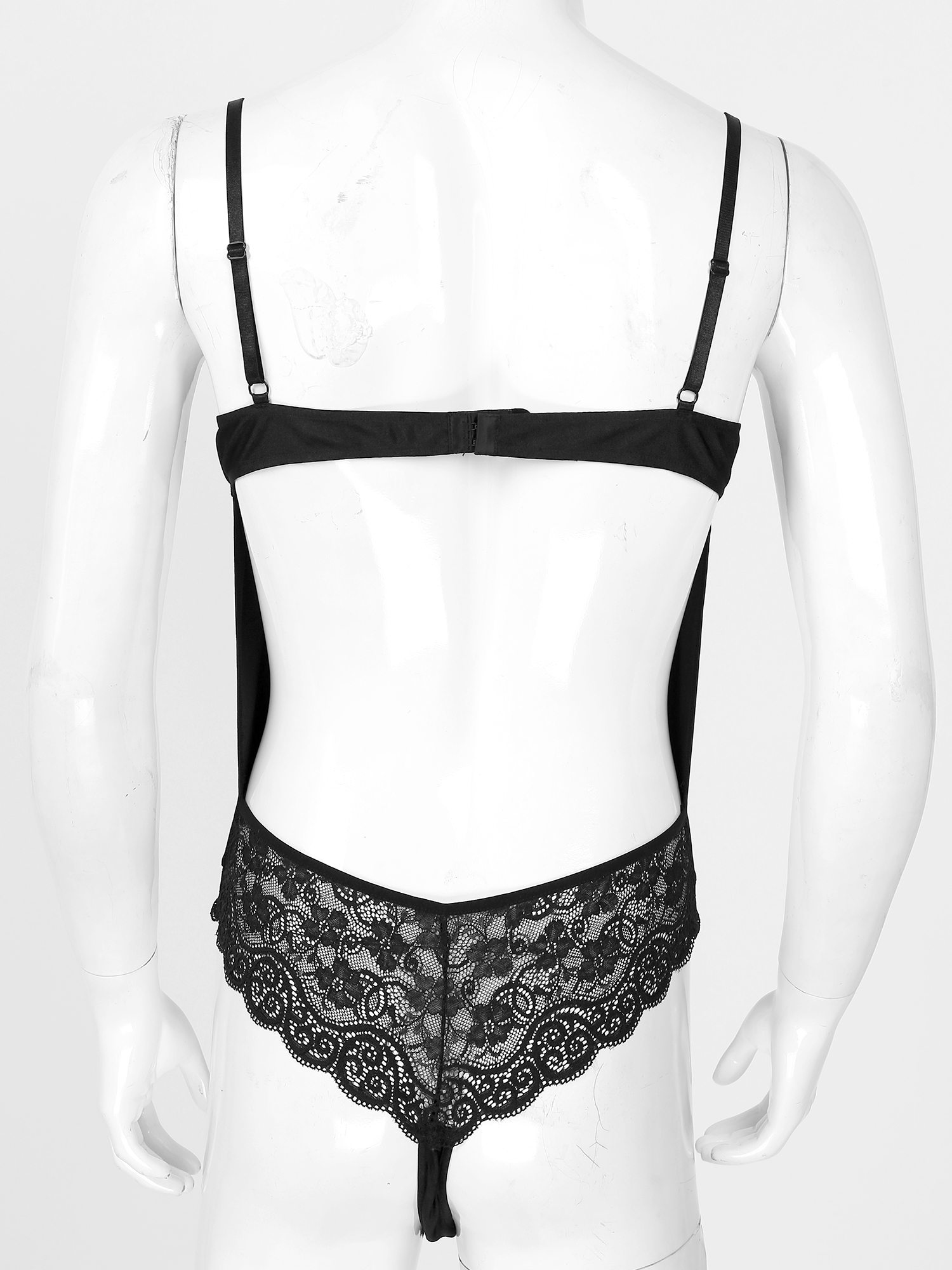 Men Sexy Bodysuit Lingerie Gay - Lace Teddy Lingerie avaliação e preço