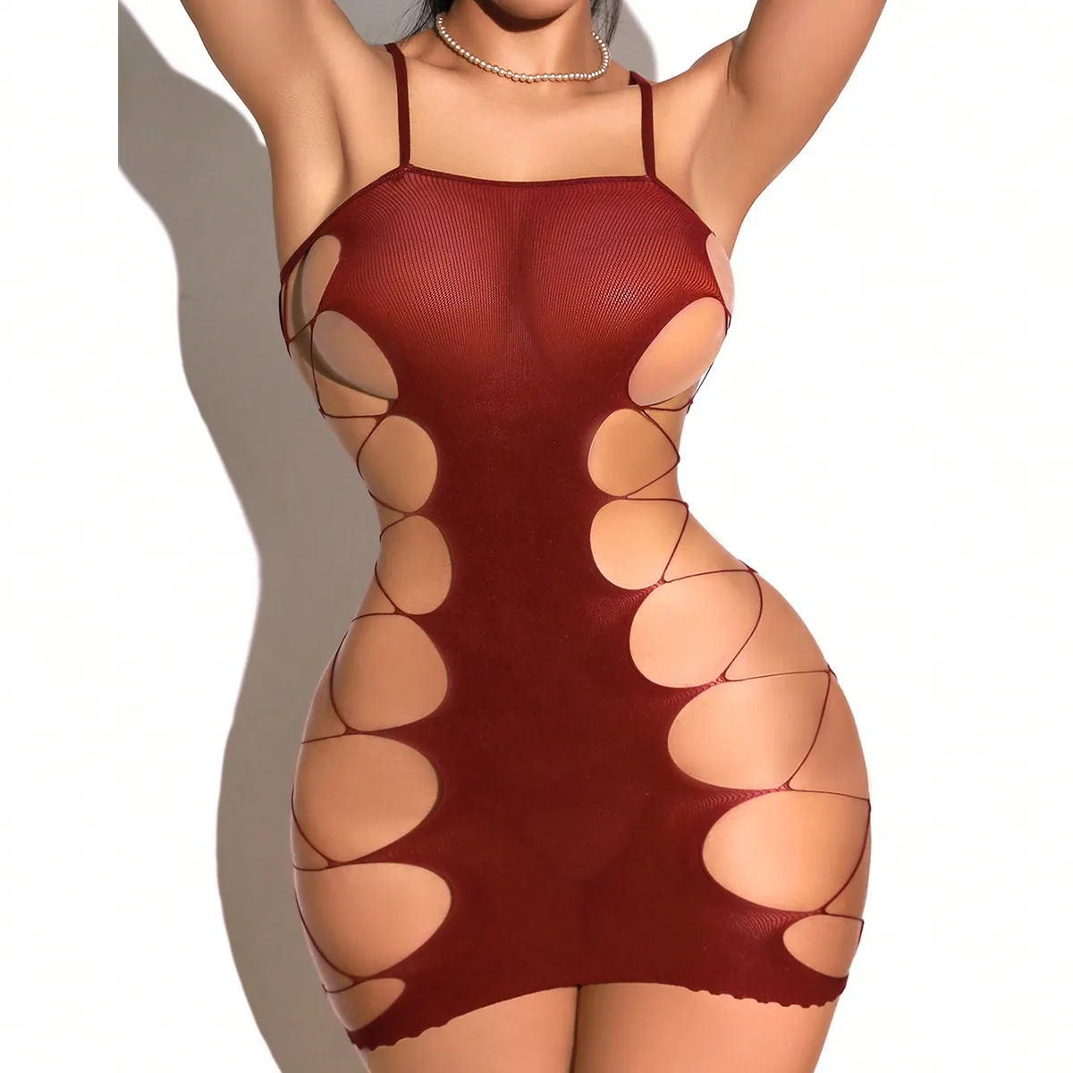 New Fashion Womens body Stocki - Bodystocking Fishnet avaliação e preço