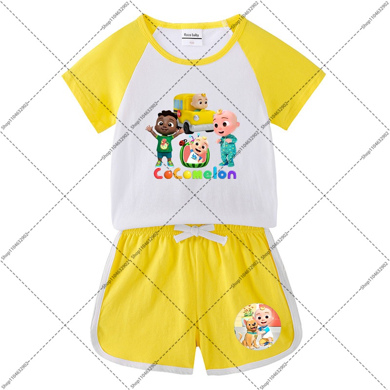2PCS Cocomelons Kids T-shirts  - Boyshort Underwear avaliação e preço
