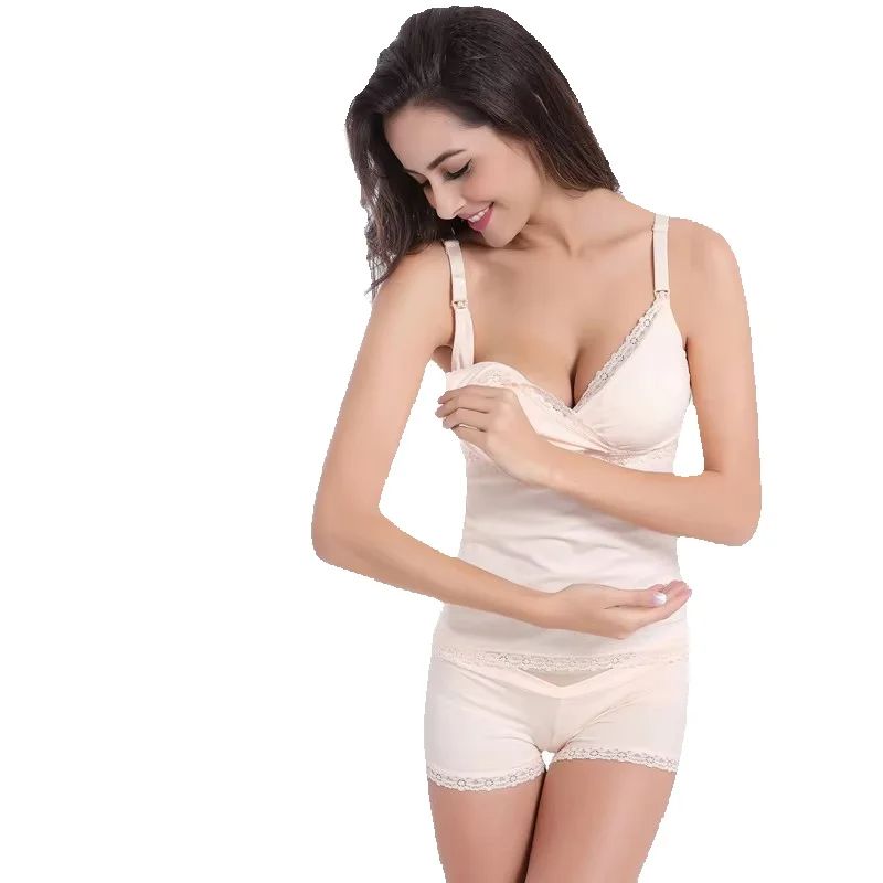 Maternity Clothes Women's Slee - Nursing Bra Sleep avaliação e preço