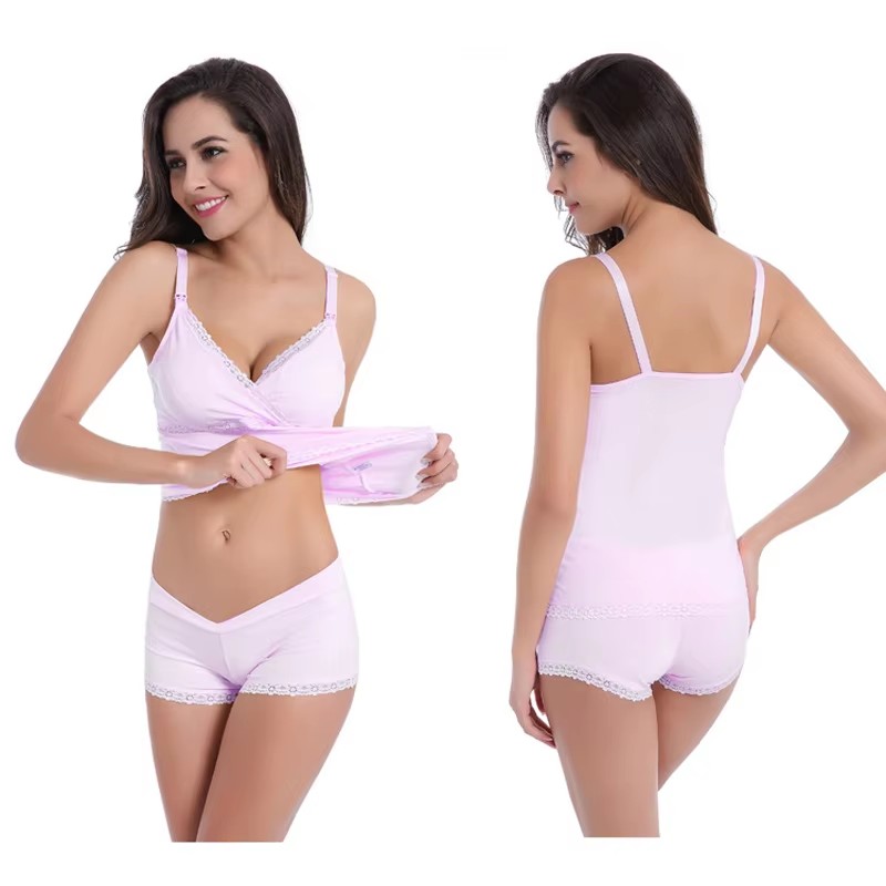 Maternity Clothes Women's Slee - Nursing Bra Sleep avaliação e preço
