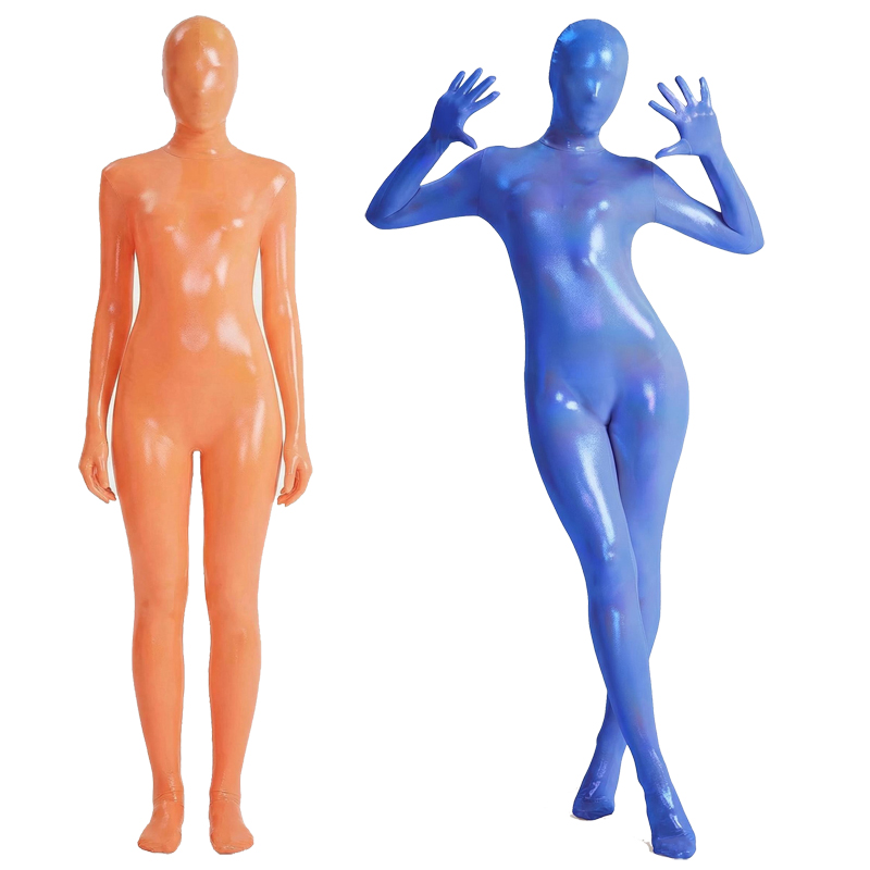 Women Shiny Gradient Zentai Bo - Shapewear Bodysuit Firm avaliação e preço