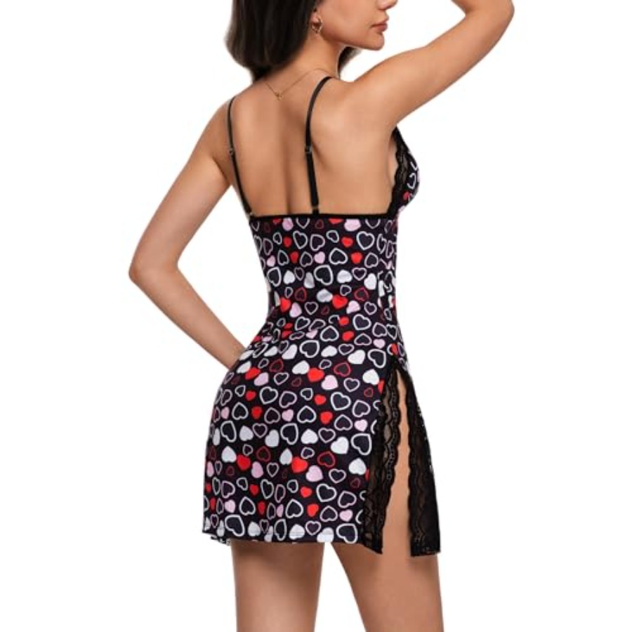 Night Gowns for Women V Neck L - Babydoll Chemise Night avaliação e preço