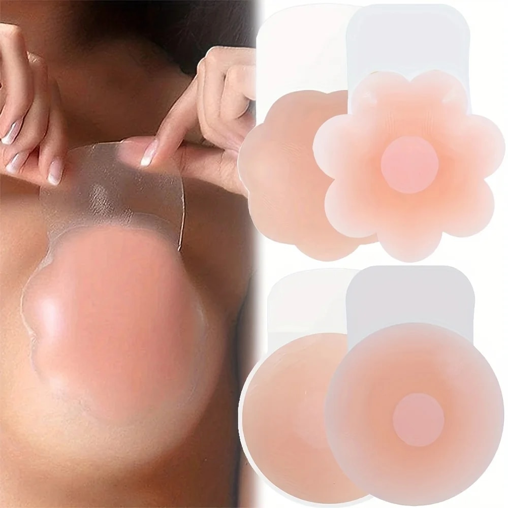1Pairs Silicone Nipple Cover L - Push Up Bra Padded avaliação e preço