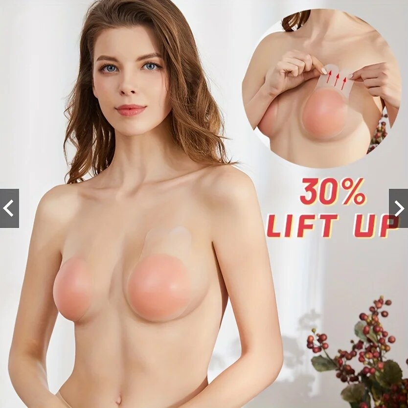 1Pairs Silicone Nipple Cover L - Push Up Bra Padded avaliação e preço