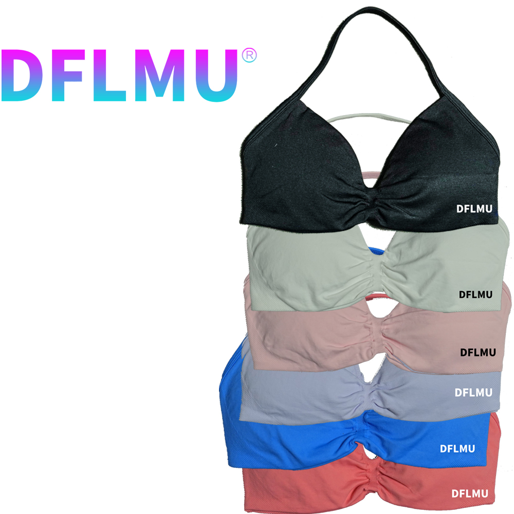 DFLMU Women Halter Sports Bra  - Push Up Bra Padded avaliação e preço
