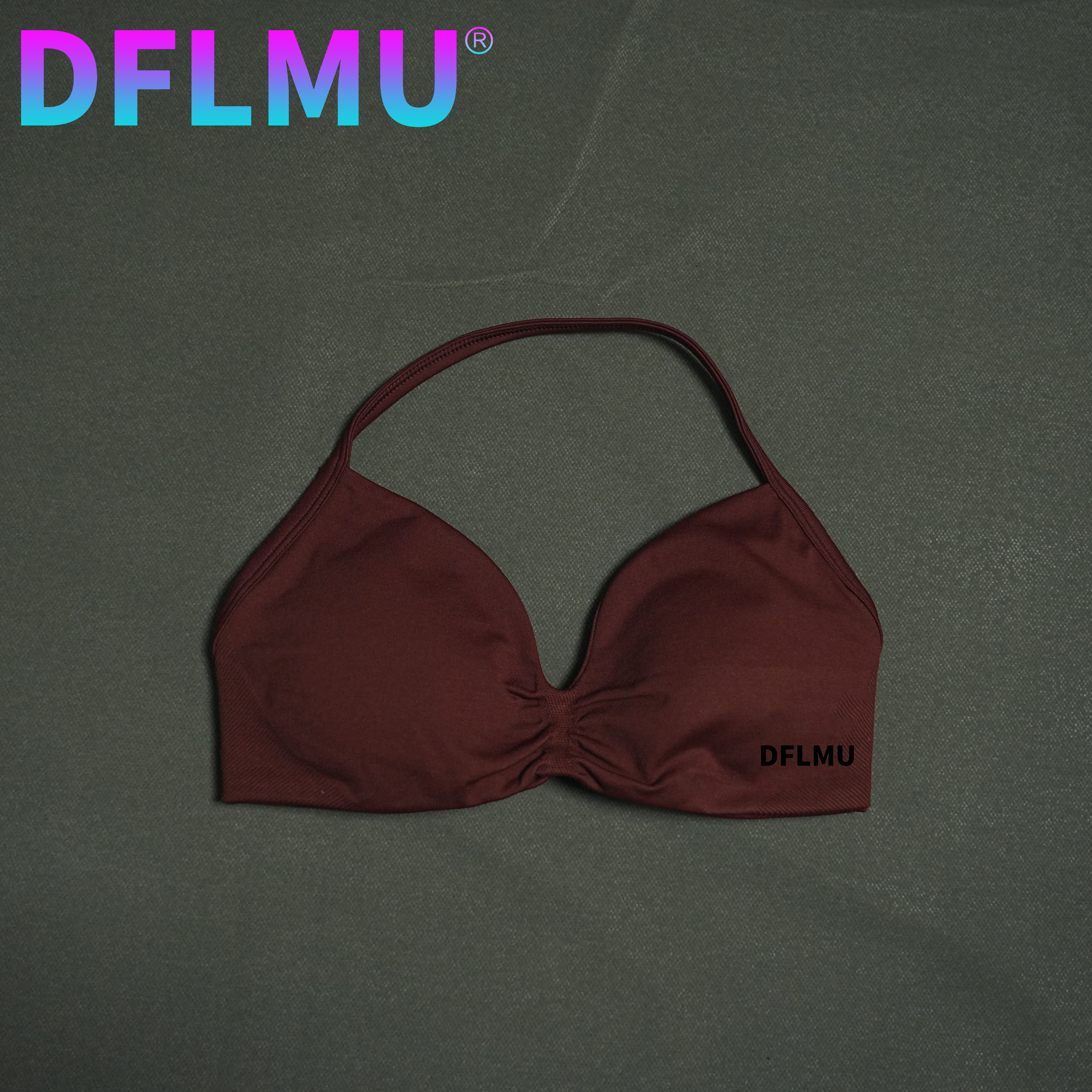 DFLMU Women Halter Sports Bra  - Push Up Bra Padded avaliação e preço