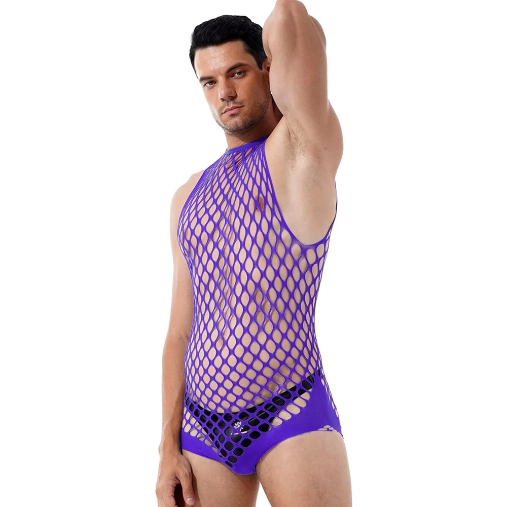 Gay Bodystocking Man Fetish Bo - Bodystocking Fishnet avaliação e preço
