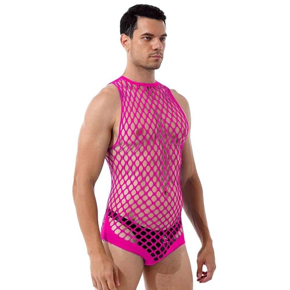 Gay Bodystocking Man Fetish Bo - Bodystocking Fishnet avaliação e preço
