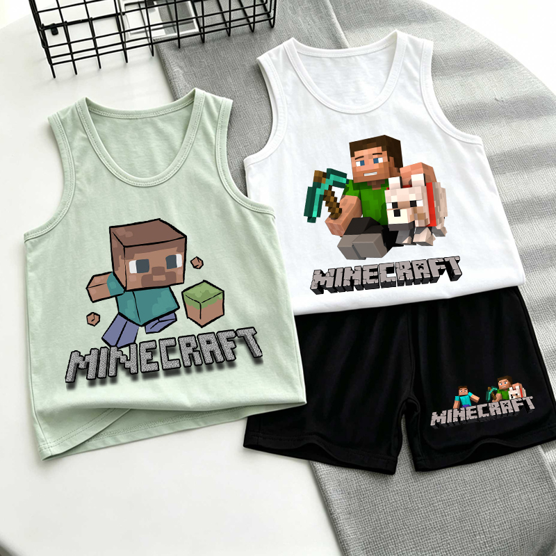 Minecrafted Children Vest+shor - Boyshort Underwear avaliação e preço