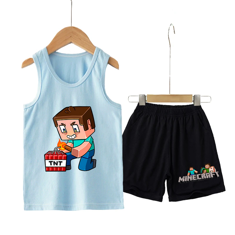 Minecrafted Children Vest+shor - Boyshort Underwear avaliação e preço