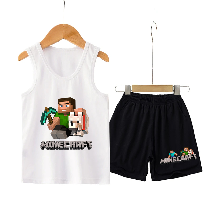 Minecrafted Children Vest+shor - Boyshort Underwear avaliação e preço