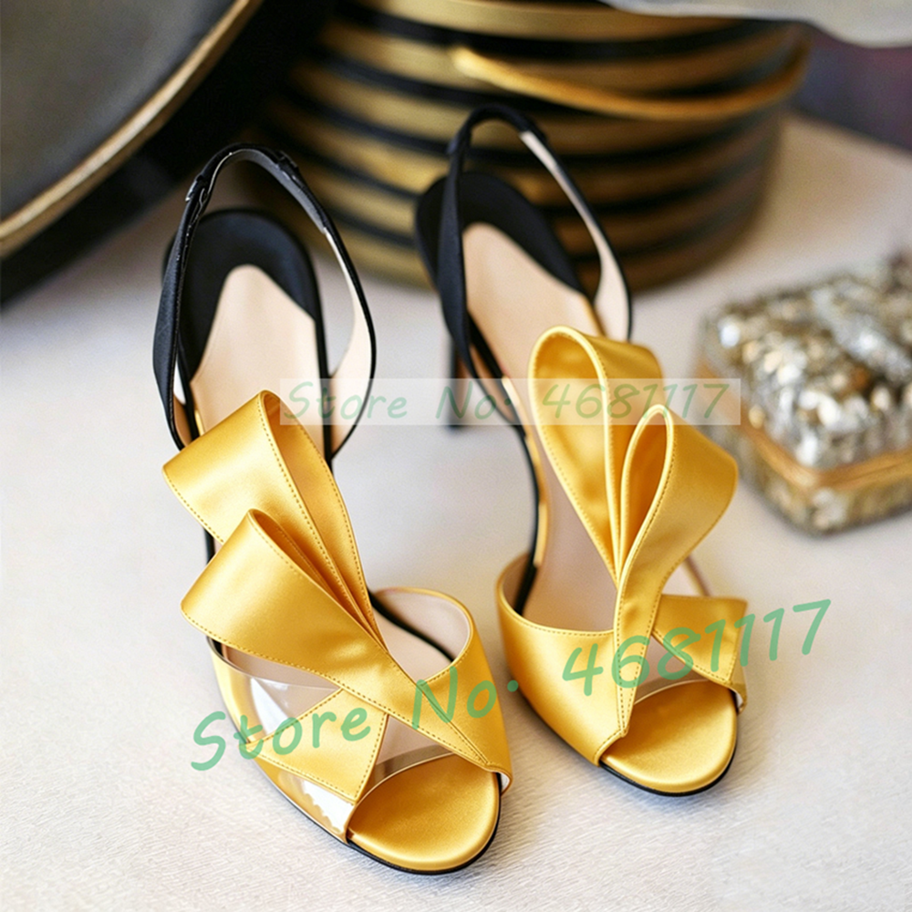 Satin Bow Back Strap High Heel - Slip Dress Satin avaliação e preço
