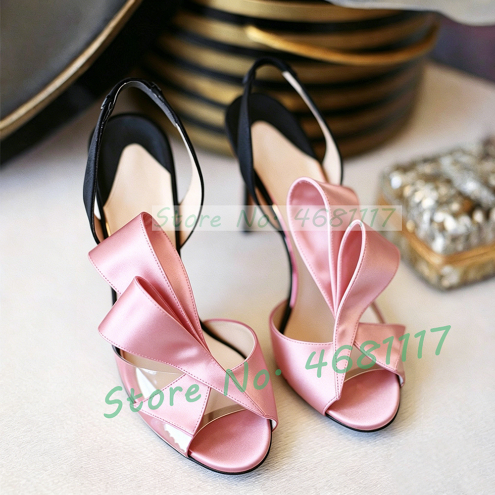 Satin Bow Back Strap High Heel - Slip Dress Satin avaliação e preço