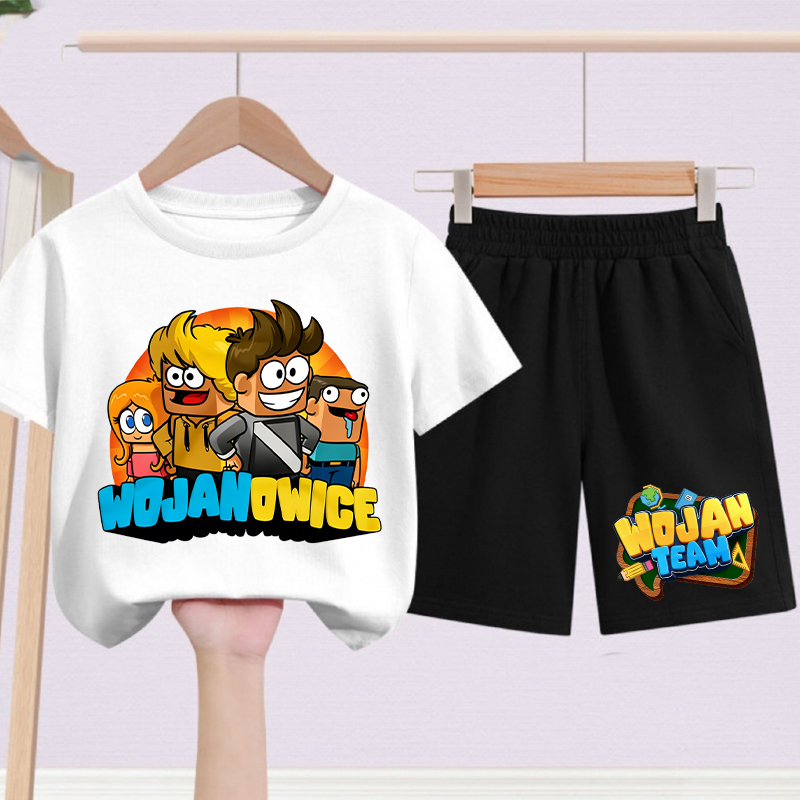 2pcs Wojan Team Kids T-shirts  - Boyshort Underwear avaliação e preço