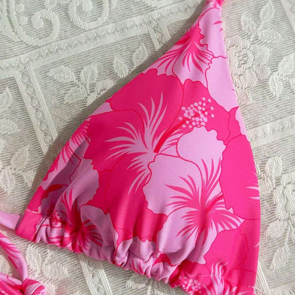 Women's Printed Vest Bikini+Th - Thong Bikini Women avaliação e preço