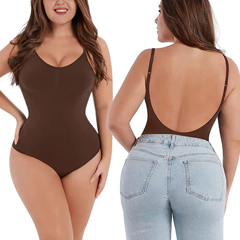 Seamless Backless Sculpting Bo - Shapewear Bodysuit Firm avaliação e preço