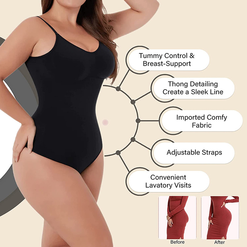 Seamless Backless Sculpting Bo - Shapewear Bodysuit Firm avaliação e preço