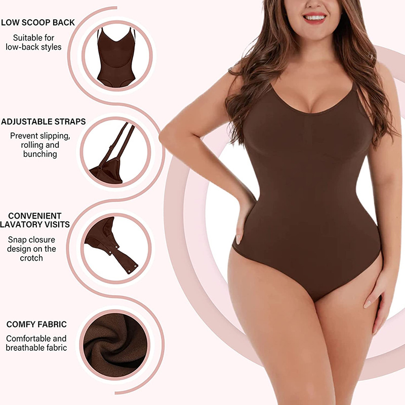 Seamless Backless Sculpting Bo - Shapewear Bodysuit Firm avaliação e preço