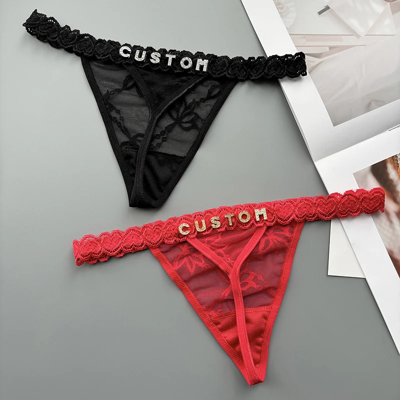 Personality Custom Thong Name  - Thong Bikini Women avaliação e preço