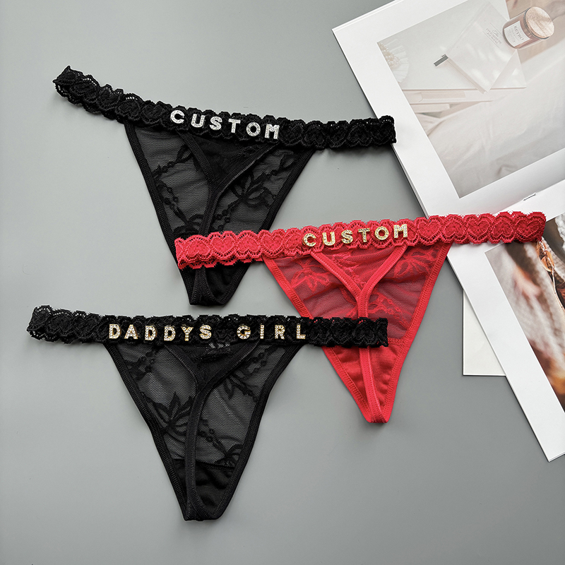 Personality Custom Thong Name  - Thong Bikini Women avaliação e preço