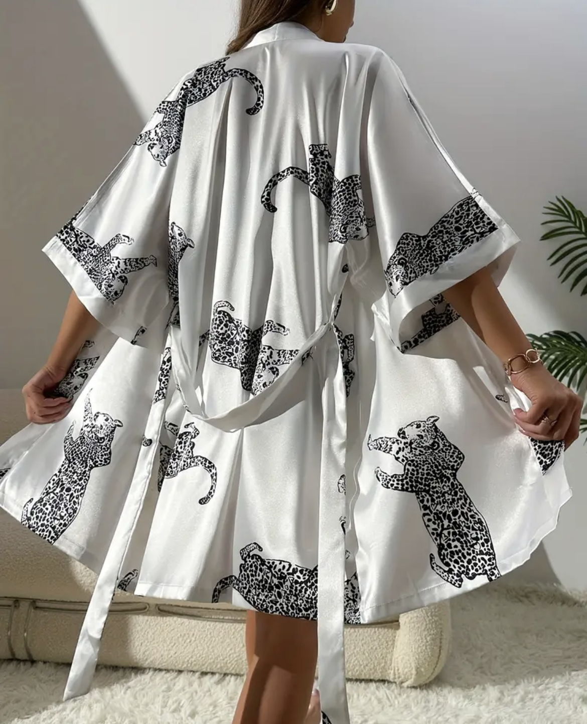 Imitation silk sleepwear sexy  - Robe Silk Women avaliação e preço