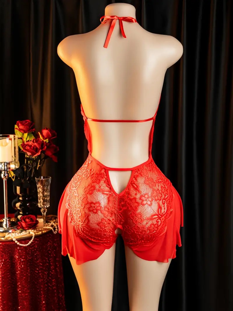 Hot Erotic Crotchless Lingerie - Lace Teddy Lingerie avaliação e preço