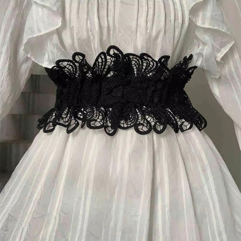 Elegant Lace Wide Waist Belt f - Corset Waist Cinch avaliação e preço