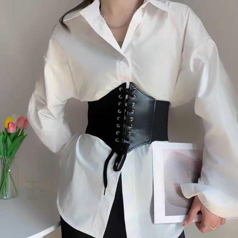 Fashion Corset Wide Belts Faux - Corset Waist Cinch avaliação e preço