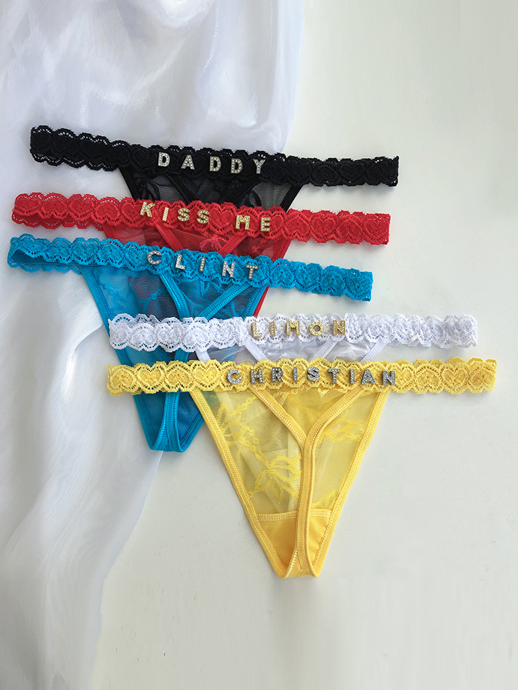 Custom Thong Panties with Name - Thong Bikini Women avaliação e preço