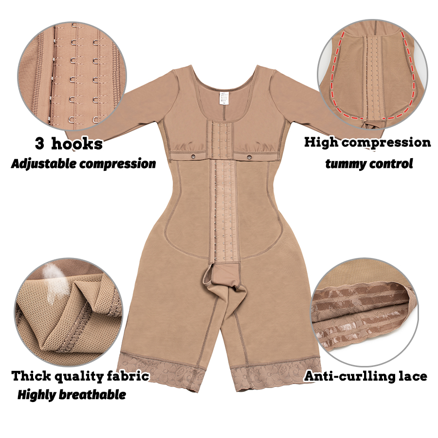 Full Body Colombian Girdles Sh - Shapewear Bodysuit Firm avaliação e preço