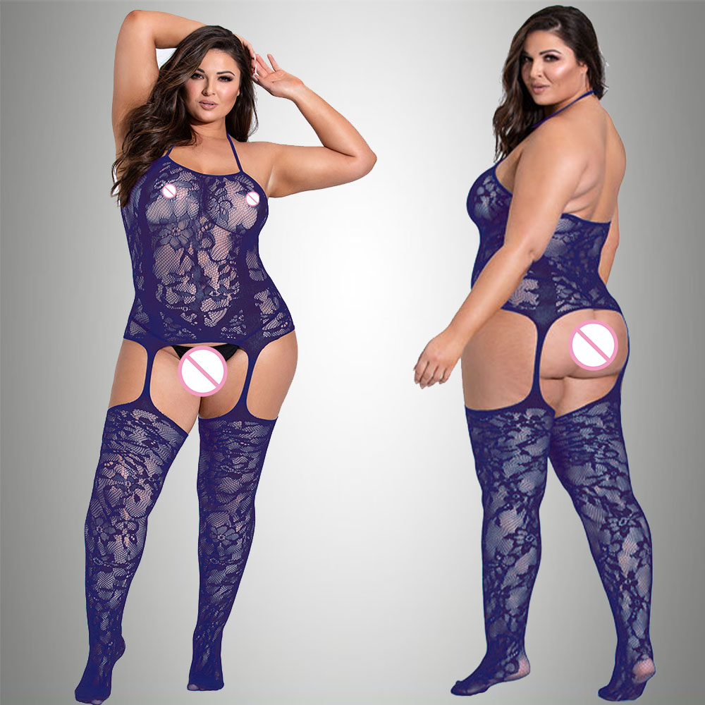 New Plus Size Bodystocking Bod - Bodystocking Fishnet avaliação e preço
