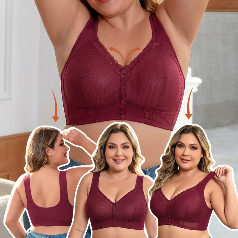 1XL to 7XL Plus Size Front Clo - Seamless Underwear Women avaliação e preço