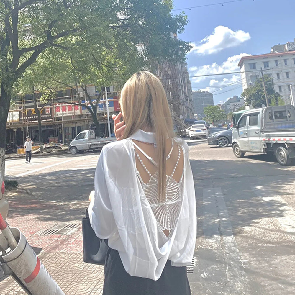 Fashion Chiffon Backless Sunsc - Cami Top Lace avaliação e preço